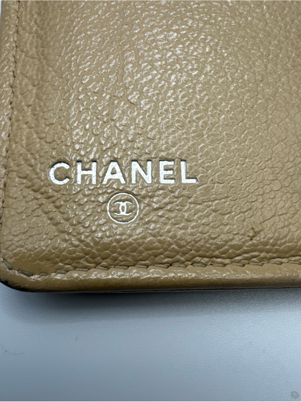 CHANEL Vintage Quilted Lambskin Wallet Black/Beige 12 Series w/card - Picture 10 of 16